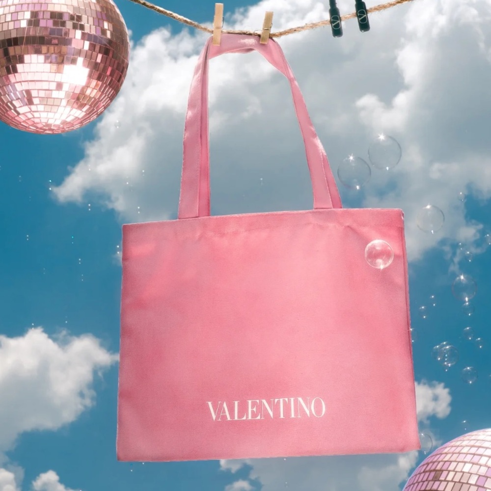 Valentino gift Pink Tote Bag - Picture 2 of 6